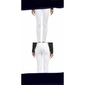 THEORY Size 12 White Denim Jeans Dracie R Conductor Ankle Skinny Jeans NEW $195